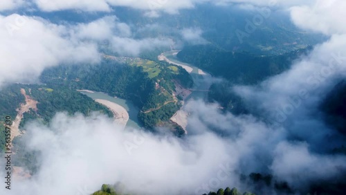 clouds in mountain in palpa Nepal