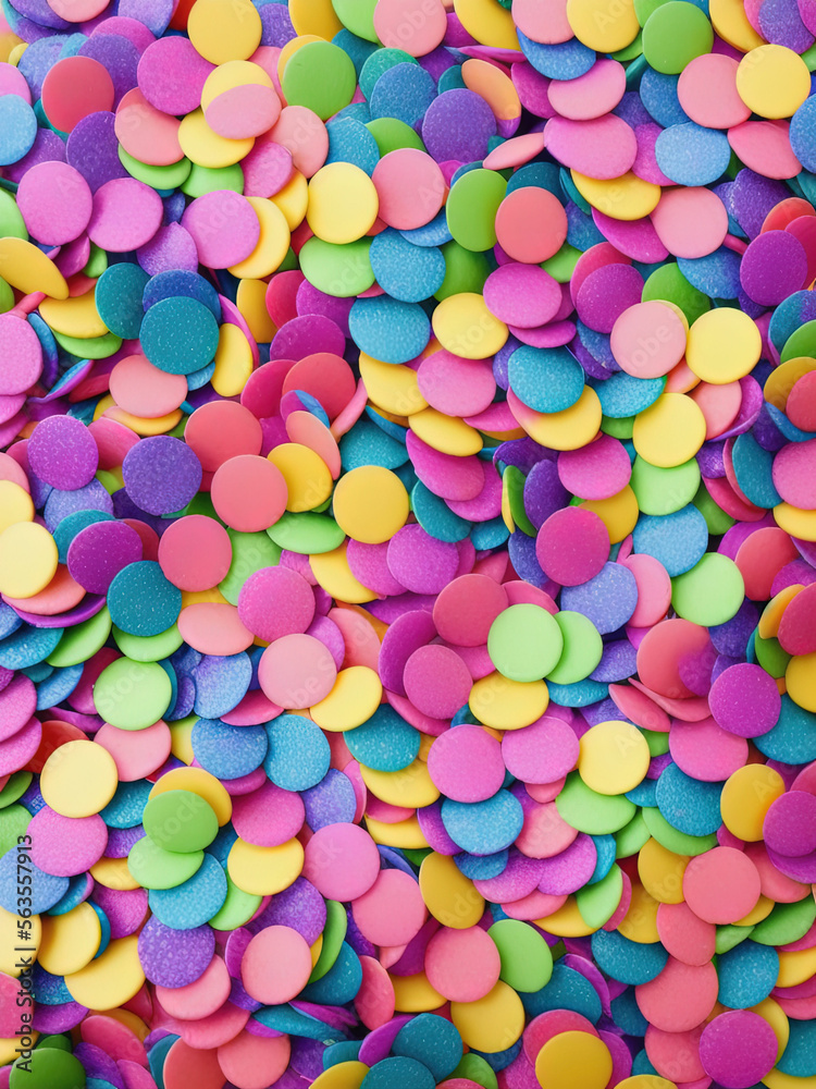 Colored confetti. Generative AI Colored confetti. Generative AI