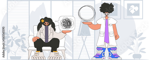 Topic Help A person consumed by a sense of hopelessness and despair. The psychologist unpacks a tangle of thoughts. The patient shows that he is immersed in his thoughts.
