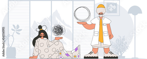 Topic Help A person consumed by a sense of hopelessness and despair. The doctor unpacks the tangle of thoughts. The patient shows that he is trying to understand something.