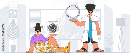 Topic Help A person consumed by a sense of hopelessness and despair. The psychologist unpacks a tangle of thoughts. The patient shows that his thoughts are confused.