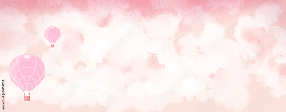 cute Valentine's day background illustrations 