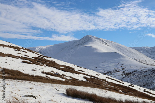 Snowdonia Carneddau glyderau winter ogwen photo