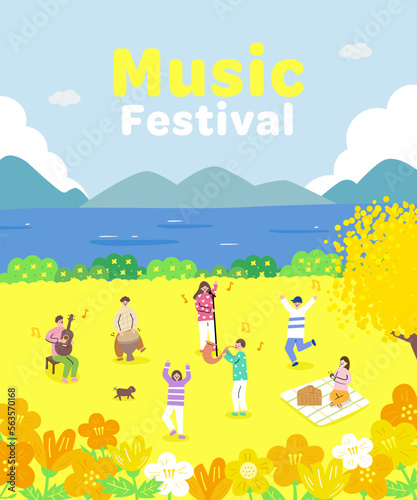 Spring Music Festival Picnic by the Lake