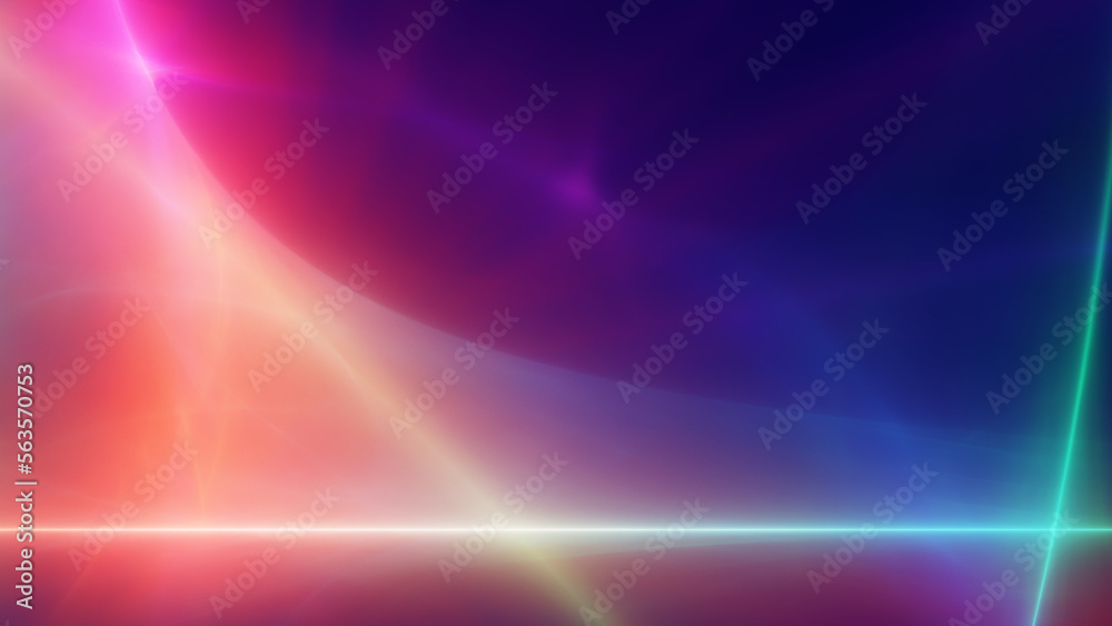 background neon line wave illustration