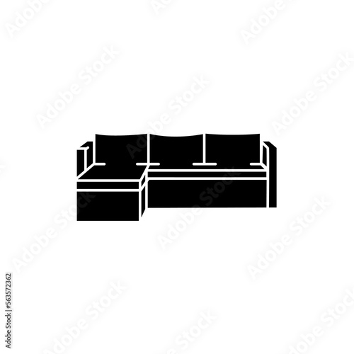 Couch color line icon. Pictogram for web page © Backwoodsdesign