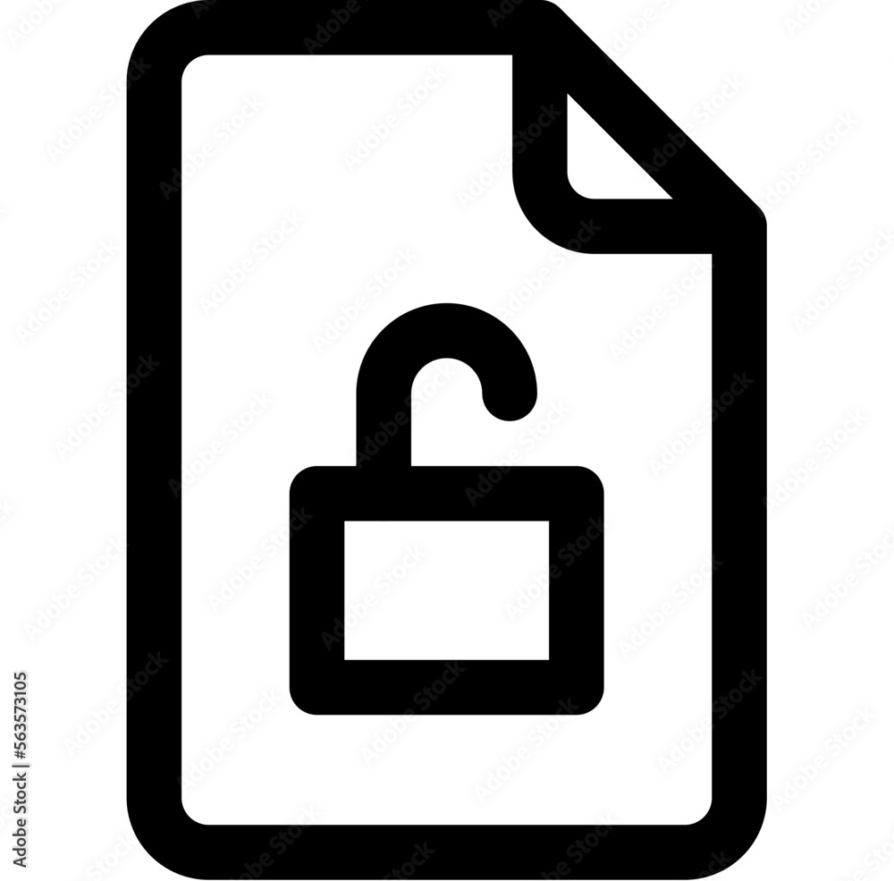 Unlocked file icon Unlocked file icon