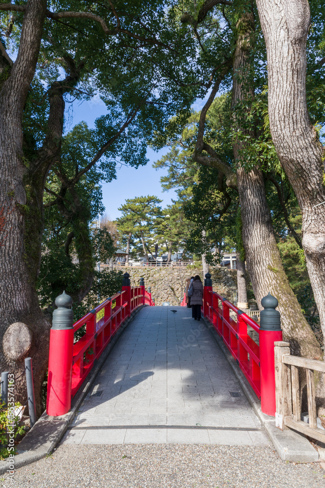 赤い橋(愛知県岡崎市 神橋) 赤い橋(愛知県岡崎市 神橋)