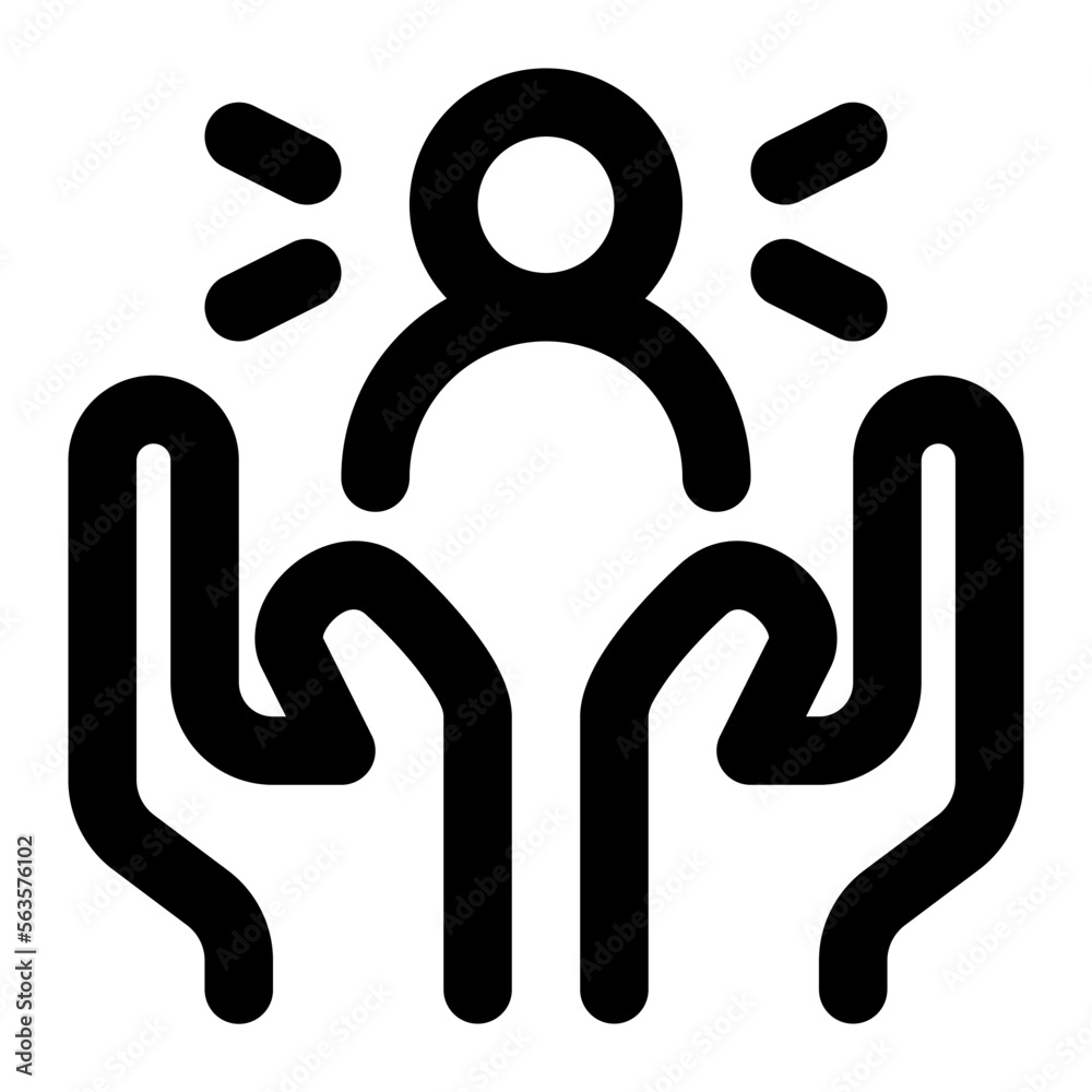 Human Rights line style icon vector design and illustration template Human Rights line style icon vector design and illustration template