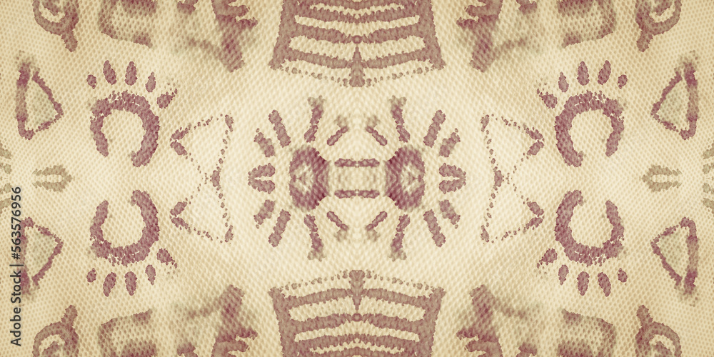 Naklejka premium Ethnic Arabic. Gold Modern African Style. Caramel