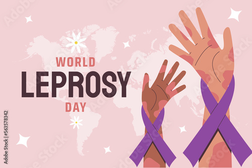 Fotótapéta leprosy day background. leprosy day. leprosy
