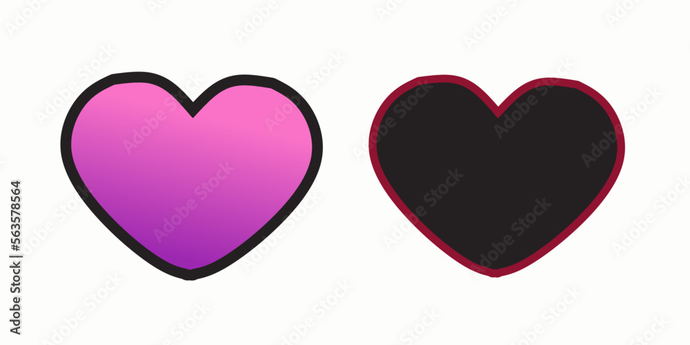 Love heart icon vector. valentine's day romantic love symbol. Love concept. Design element for Valentine's day. Love heart icon vector. valentine's day romantic love symbol. Love concept. Design element for Valentine's day.