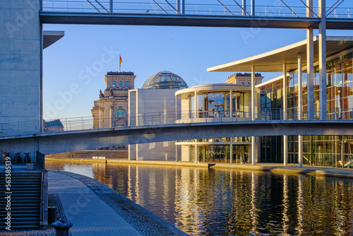 Federal Parliament Buildings in the Government District of Berlin photo