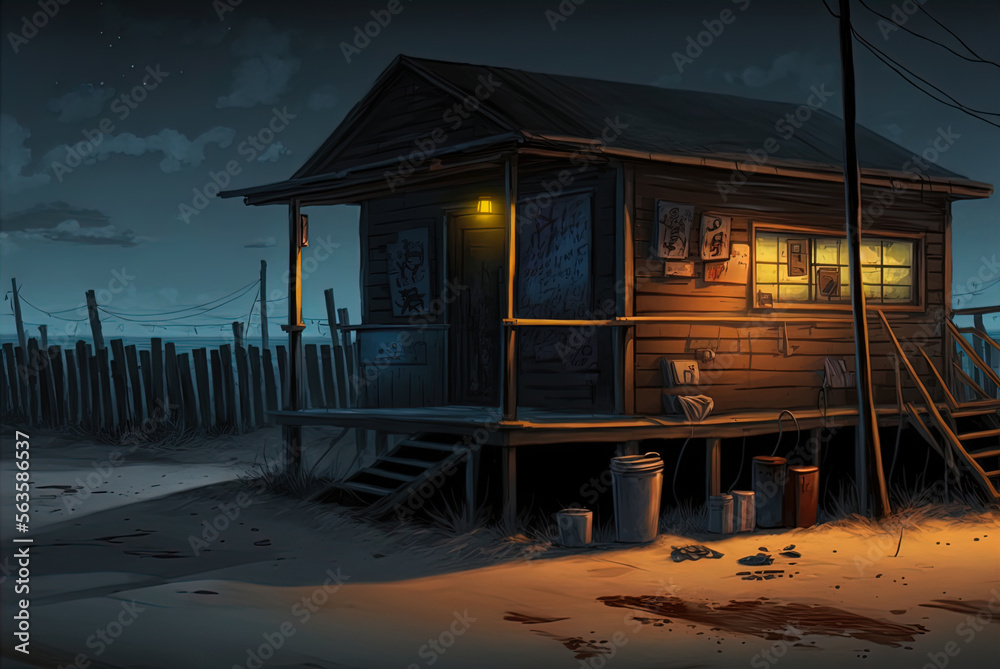 Obraz premium House on beach