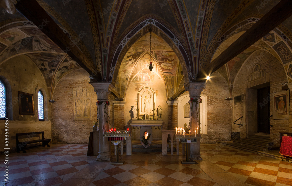 Historic chapel of Treviso,Italy.