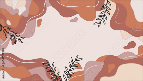 Hand drawn terracotta design background