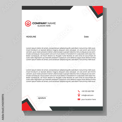 Modern company letterhead