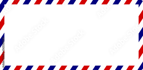 air mail postcard frame with copy space for your text or design