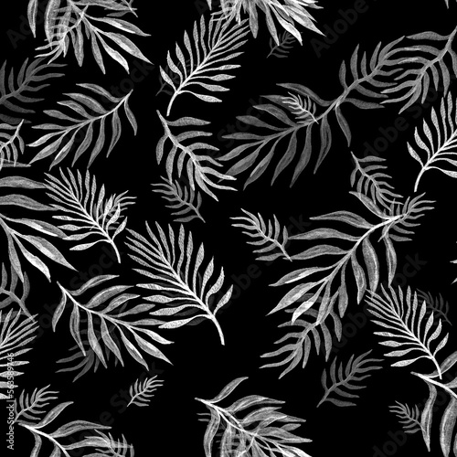 Beach Leaves. Black Hawaiian Print Designs. Silver Leaf Wallpaper Jungle. Monochrome Tropical Leaf Images. Vintage Leaf Banana. Monstera Leaves Watercolor. Exotic Foliage.