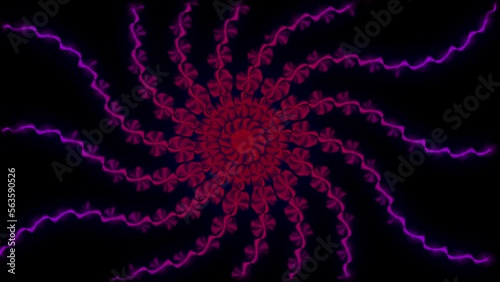Ethnic mandala pattern background animation, seamless animation, Pattern seamless loop mandala animation.
