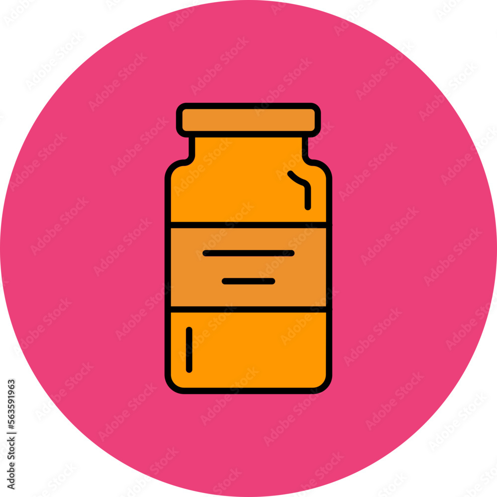 Jar Multicolor Circle Filled Line Icon Jar Multicolor Circle Filled Line Icon