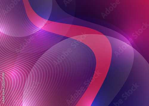 Abstract background liquid organic shapes of dynamic waves and circles  lines on a bright color background. Vector