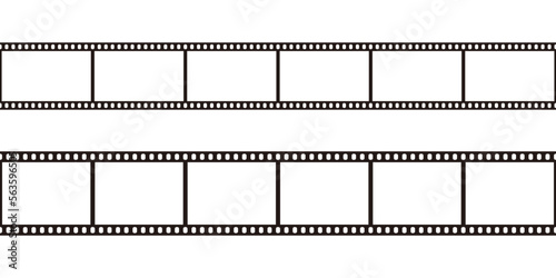 Cadres de rouleau de film. Des bandes de film vierges analogiques rétro bordent avec un espace pour le texte, une diapositive de bande de cinéma photo pour appareil photo vintage.  photo