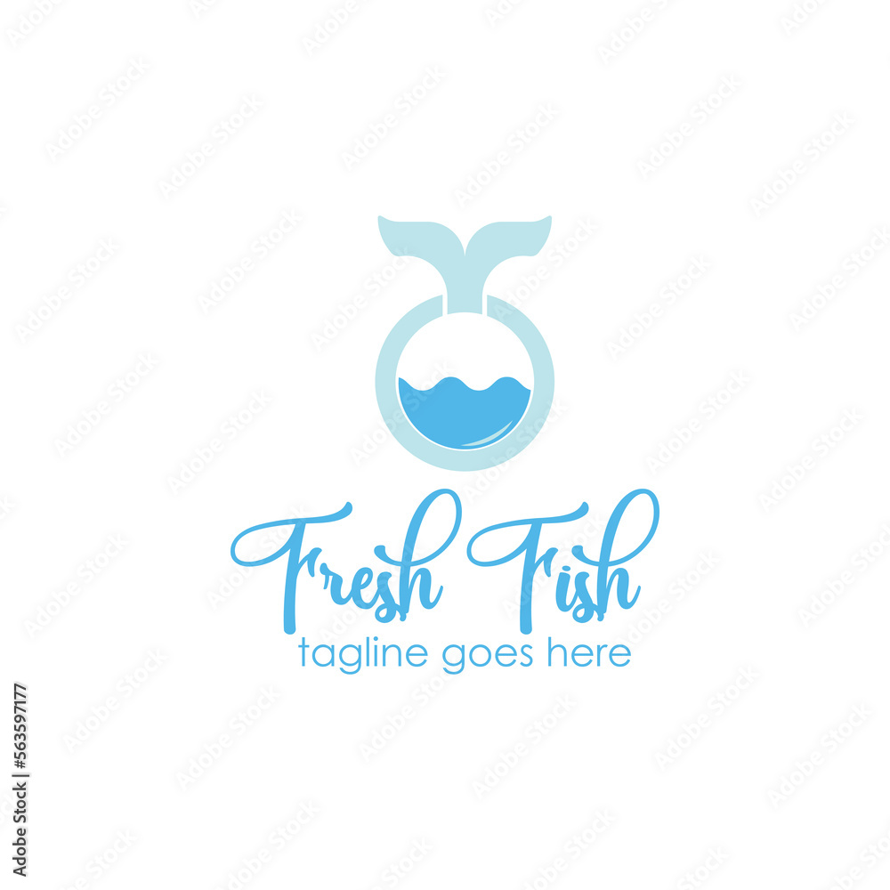 Fresh Fish Logo Design Template with fish icon and fresh. Perfect for business, company, restaurant, mobile, app, etc Fresh Fish Logo Design Template with fish icon and fresh. Perfect for business, company, restaurant, mobile, app, etc