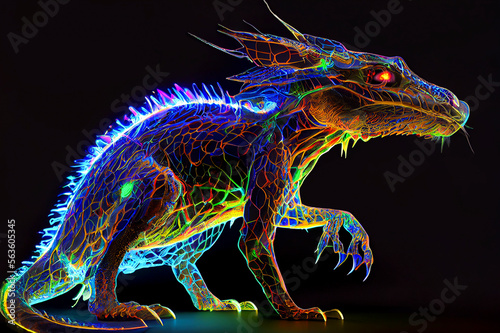 Fantasy dragon  ai illustration