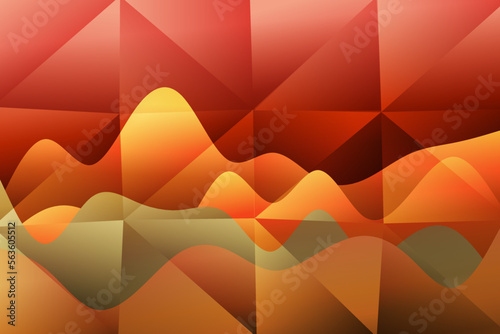 Abstract background cover with Multi layered colorful background. Abstract geometric composition. 