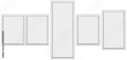 Obraz na płótnie windows, glass, handle, modern, white, aluminium, building, outside, house, hq, arch, viz, cutout, outdoor w salonie