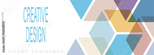 A creative idea for the design of a cover, banner, poster, postcard. Template for corporate style, interior, prints and decorations. Layout for creative design.