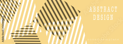 Geometric shapes in an abstract combination. Design of a poster, banner, poster, cover or postcard. Corporate style layout. The idea of the interior, prints and decorations. Layout for creative design