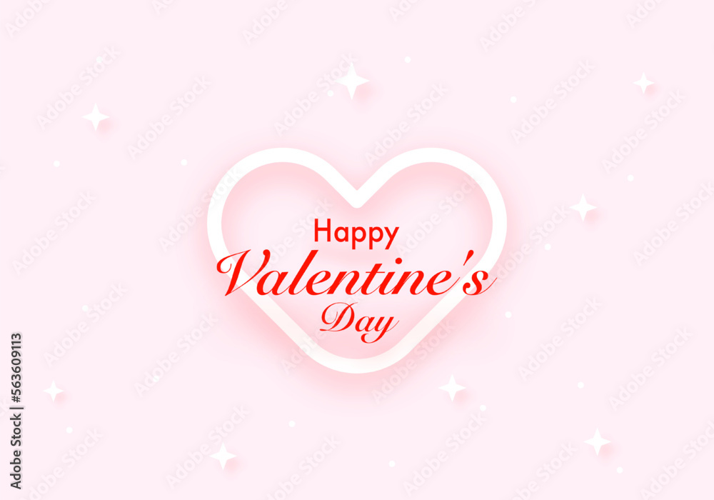 cute valentines day background with soft heart