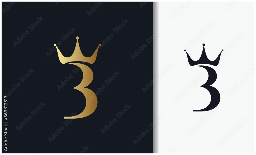 Letter B crown logo Letter B crown logo