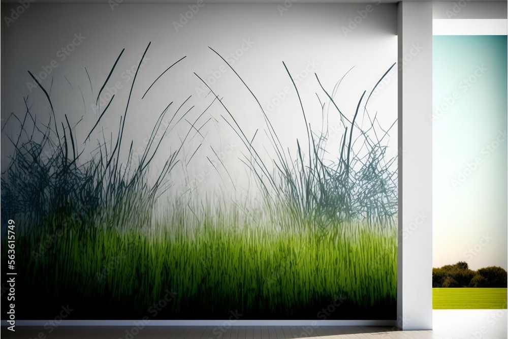 Fototapeta premium wallpaper designe with grass