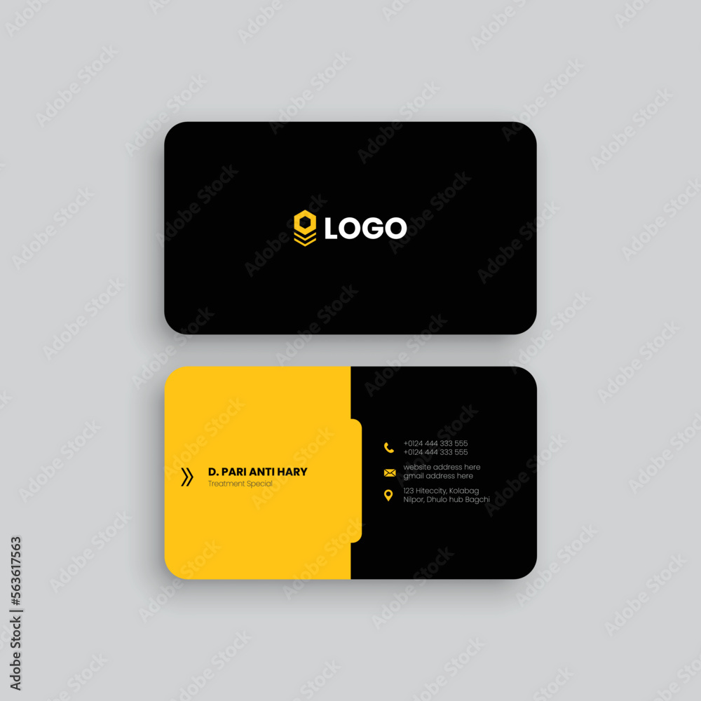 Vector Business card design template, Clean and modern business card Vector Business card design template, Clean and modern business card
