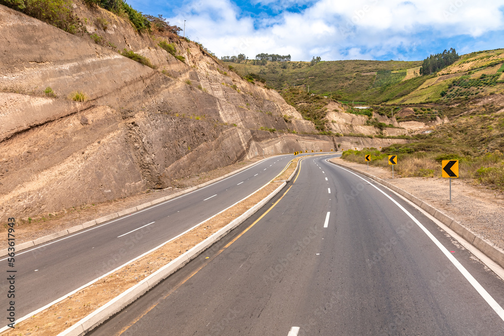 beautiful mountain asphalt road in nature beautiful mountain asphalt road in nature