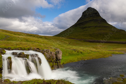 Kirkjufell and waterfall in Iceland