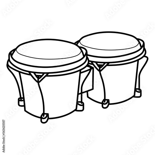 bongo line icon photo