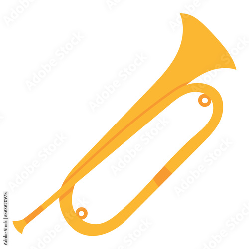 bugle flat icon