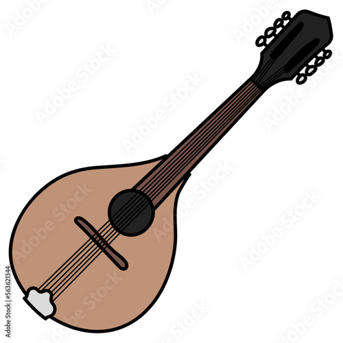 mandolin filled outline icon