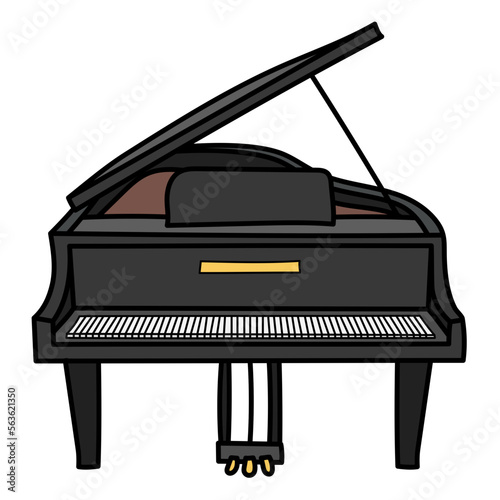 piano filled outline icon