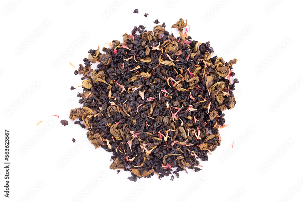 Tea with strawberry flavor and passion fruit Tea with strawberry flavor and passion fruit