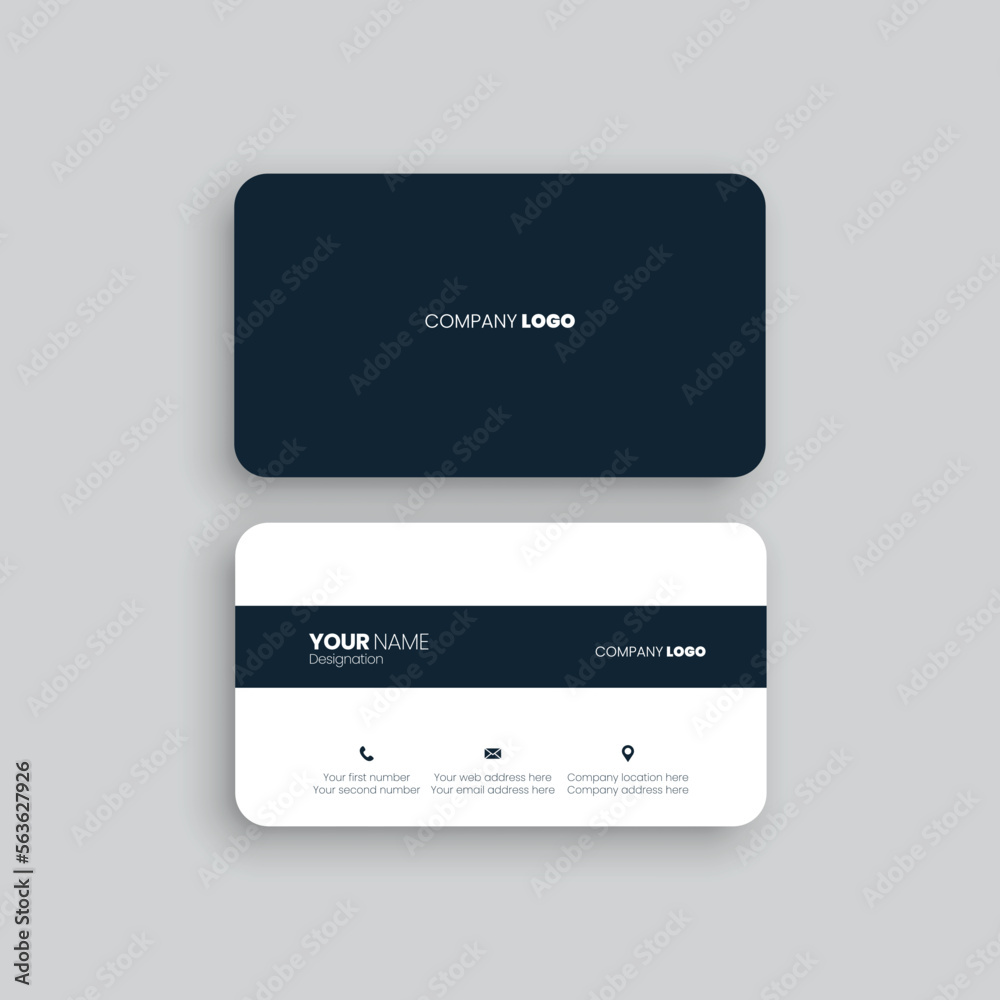Vector Business card design template, Clean and modern business card Vector Business card design template, Clean and modern business card