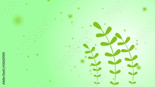 background with leaves blowing in the wind
