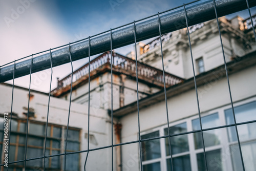 derelict building with