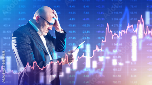 Frustrated investor with ta...