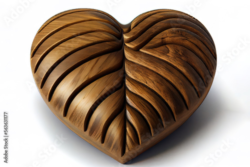 Photography Excellent Heart shape on wood