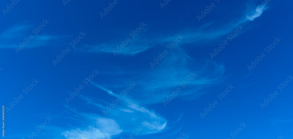 Amazing Beautiful white fluffy clouds on a bright blue sky background.clear sky cloudy background.